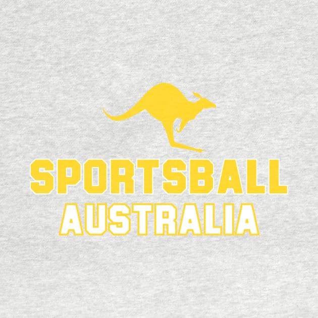 SPORTSBALL AUSTRALIA Varsity Yellow by Simontology